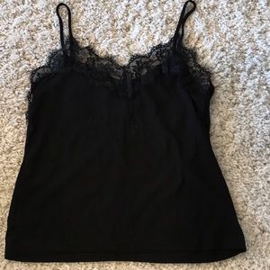 Zara black laced tank